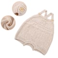 Miniatyrbild 8 av 8: Babykläder Nyfödd Baby Romper Stickad Jumpsuit Ärmlös En Delad OutfitRosa 66cm (3-6 månader)