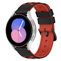 Miniatyrbillede 5 af 5: Garmin Venu 2 Plus / Venu Sq 2 20mm Blød Silikon Urrem - Sort Rød