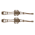 Miniatyrbillede 1 af 8: 2 stk. Rygsæk Bindingsklemme MOLLE Gear Organizer Fastener Elastisk Bindings Spænde Karabinhage Klips Tasker Lås Snor Fix Gear Elastisk Rem Khaki