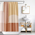 Miniatyrbillede 4 af 5: 1 stk. bruseforhæng 180 x 180 cm polyester anti-skimmel vandtæt badeforhæng dejligt enkelt og moderne