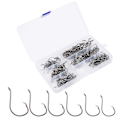 Miniatyrbilde 2 av 8: Crank Hook Fiske kroksett Offset Easy Catch Carbon Steel Fiskeutstyr for Soft Lure