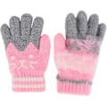 Miniatyrbilde 2 av 5: Søte rosa vinterhansker med kashmirfôr for ski og snowboard