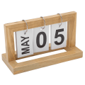 Miniatyrbilde 3 av 8: Liten skrivebordskalender Trefarge Måneder Datoer Separate flippovere Stilig Praktisk skrivebordsdekorasjon