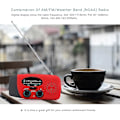 Miniatyrbilde 2 av 5: Bærbar solcelle radio, Håndsveiv selvforsynt AM/FM/NOAA radio, Dynamo værradio nødapparat med 3-LED lommelykt og telefonlader for Hiki