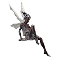 Miniatyrbillede 1 af 3: 1 stk Siddende Fe Have Statue, Sød Harpiks Siddende Fe Have Ornament, til Have Dekoration, 5*15cm