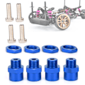 Miniatyrbilde 4 av 8: RC-bil 12mm til 17mm hjulnavkonverteringsadapter tilbehør for Sakura D4 HSP 94123 1/10 bilBlå