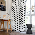 Miniatyrbillede 4 af 4: Geometriske Stribede Semi-Mørklægningsgardiner til Stue Boho Bomuld Linned Mørklægningsgardiner (52\" B x 84\" L)