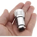 Miniatyrbilde 3 av 3: 2 stk. klemme koaksialadapter, sølv, 3,5*1,5 cm
