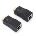 Miniatyrbild 7 av 8: Signal Adapter Svart RJ45 till HighDefinition Multimedia Interface Överföringsförlängare