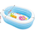 Miniatyrbillede 2 af 4: Familie Oppustelig Swimmingpool, Foldbart Badekar PVC Fortykket Voksen Badekar Bærbar Swimmingpool til Familie Børn Gård Holdbar Oppustet 163cm*107