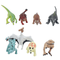 Miniatyrbillede 5 af 8: 8 stk. Dinosaur Model Sæt Mini Simuleret Sød Levende Dinosaur Legetøj Hjem Indretning Gave til Børn 8 stk. / Sæt