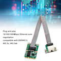 Pikkukuva 7 / 8: Mini PCIe Verkkokortti 10 100 1000Mbps Itse Sopeutuminen Vakaa RJ45 LAN NIC-kortti Työpöytätietokoneelle