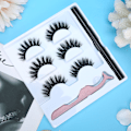 Miniatyrbild 3 av 8: 3 par lösögonfransar flytande eyeliner set Vattenfast ögonmakeup-verktyg3D-03