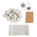 Miniatyrbillede 4 af 8: Sublimation Øreringe Blanks Sæt 250 Stk Vanddråber Ørering Vedhæng Ørekroge Pap Termisk Overførsel Øreringe Sæt
