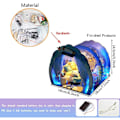 Miniatyrbild 8 av 8: LED DIY Mini Ocean Tunnel Dockhus Kit Miniatyr med Möbler Trä Dockhus Present till Barn Vänner