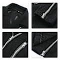 Miniatyrbillede 4 af 4: Retro Sort Slim Fit Punk Jakke til Kvinder XL