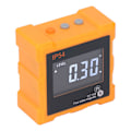 Miniatyrbillede 6 af 8: IP54 Vinkelmåler 4x90° LCD Digital Display 4 Side Stærk Magnetisk Vinkelmåler Inclinometer 360° 1300mAh Orange