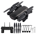 Miniatyrbilde 1 av 8: Fjernkontroll 4K-kamera Drone Høydehold Foldbar RC Quadcopter med LED-lys