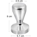 Miniatyrbild 2 av 5: 51mm Kaffe Tamper i Rostfritt Stål Kaffe Fördelare Tjock Kaffe Kökstillbehör med Silikon