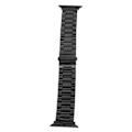 Miniatyrbillede 2 af 8: Udskiftningsurrem i rustfrit stål med justering til Iwatch 7 42mm 44mm 45mm Sort