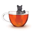 Miniatyrbilde 3 av 4: Koselig Katt Silikon Teinfuser Grå Stilig Kitty Temaker