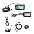 Miniatyrbillede 1 af 8: Elektrisk cykel lithium-modifikationssæt 17A 3 tilstande motorkontroller GD01 displaypanel FT 8C magnetisk disk 109R tommelfingergas til 250W til 350W motor