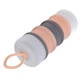 Miniatyrbillede 7 af 8: 4 Lags Baby Mælkepulver Dispenser Silikone Bærbare Baby Mælkepulver Foder Formel Dispenser BeholderPink