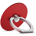 Pikkukuva 1 / 5: Red Finger Ring puhelinteline 360 ​​astetta pyörivä metalli iPhonelle Samsung Galaxy Note Huawei Series