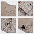 Miniatyrbillede 5 af 5: Moderne Ensfarvet Casual Cardigan til Kvinder - 15 Farver M Khaki