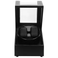 Miniatyrbillede 4 af 8: Automatisk Watch Winder Box til mekanisk Ur USB Plugin Display Case Læder Style