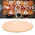 Miniatyrbilde 3 av 8: 8 stk 7 tommers engangspapir runde tallerken bursdag bryllupsfest forsyninger tallerken servise rosa 8 stk 18 cm / 7 tommer