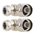 Miniatyrbilde 3 av 7: N Hann til N Hunn rettvinklet adapter - 2 stk, 50ohm, N-kontakt