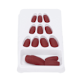 Miniatyrbillede 5 af 8: 24 STK falske fingernegle Lang tryk fuld dækning Fake Color Art Nails til DIY Nail Art SalonF129