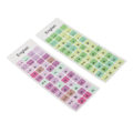 Miniatyrbild 8 av 8: 2st Tangentbordsdekaler Färgglada engelska språk Dammtät vattentät beläggning PVC-material Dator Keycaps Stickers C