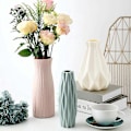 Miniatyrbild 2 av 4: Nordisk modern anti-fall vas, splittringsfri lättviktsvas hög blomkruka modern design geometrisk dekorationsvas vardagsrum korridor bröllop a