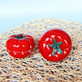 Miniatyrbillede 5 af 5: Tomatformet Mekanisk Køkken Timer 60 Minutters Nedtælling Madlavning og Bagehjælper Stor og Lille Størrelse