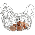 Miniatyrbilde 1 av 4: Eggkurv i metall Egg Krom eggkurv i metall