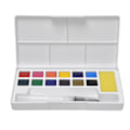 Miniatyrbillede 1 af 8: Solid Pigment Børne Udendørs Skitse Maleri Bærbart Pigment Kit Kunst Tilbehør 12 Farver