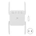 Pikkukuva 1 / 8: WiFi-kantamanlaajennin Verkkoportti Seinäpistoke Langaton Rele 1200M Kaksi Taajuutta 100‑240VUS Pistoke