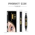 Pikkukuva 3 / 8: Kaksipuolinen vasen ja oikea nestemäinen eyeliner-kynä, vedenpitävä ja tahraamaton eyeliner, loistava lahja ystäville