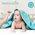 Miniatyrbilde 4 av 5: Pannetermometer, baby- og voksentermometer med feberalarm, LCD-skjerm og minne