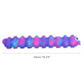 Miniatyrbilde 2 av 7: Caterpillar Push Bubble Suction Cup Toys Silikon Sensoriske Legetøy Stress Lette Legetøy Reiseleker for Barn Voksne