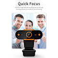 Miniatyrbilde 5 av 8: Autofokus HD webkamera med mikrofon webkameraer for direktesending videosamtale hjemmekontor