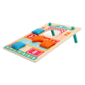 Miniatyrbild 2 av 8: Massivt trä Cornhole-set inomhus och utomhus Corn Hole Toss Bags Interaktiva spel Leksaker