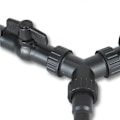 Pikkukuva 3 / 4: Y-jakaja 20/25mm lammikkoletkulle (3/4\"/1\") säätöventtiilillä