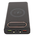 Miniatyrbilde 8 av 8: 6x21700 Lader Batteriboks Sveisefri Power Bank Box Kit DIY batteriladerveske med 22,5W hurtiglading 15W trådløs lading Svart