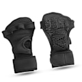Miniatyrbillede 2 af 8: Vægtløftningshandsker Polyester Fiber Velcro Høj Densitet Skridsikre Træningshandsker til Træning Vægtløftning Sort XL