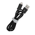 Miniatyrbilde 7 av 8: 2 stk 1M telefonladekabel Micro USB hurtigladerkabel PVC datakabel for AndroidBlack