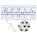 Miniatyrbilde 1 av 8: Mekanisk tastatur 64 taster Plus RGB 3 modus knottdesign ergonomisk layout 4 bryter valgfri hvit tastatur for IOS lineær handling bryter