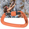 Miniatyrbild 2 av 8: 7075 Flygplansaluminium Master Lock Karabiner D-ring Säkerhetsspänne Säkerhetsutrustning Utrustning för utomhusklättring Campingorange
